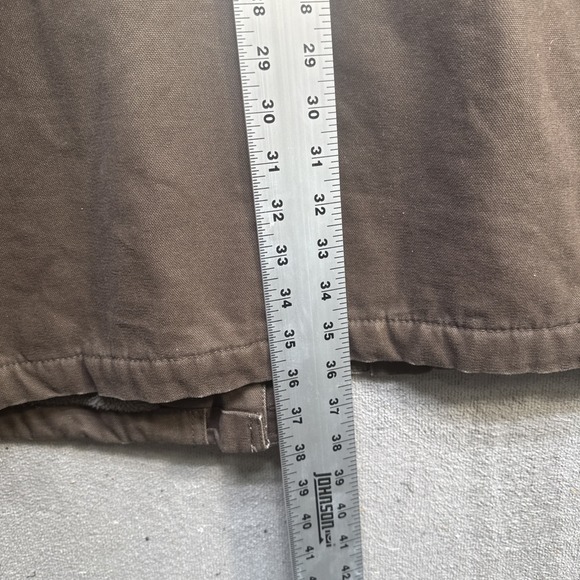 Big Smith mens brown canvas work chore jacket utility pockets‎ lined 2XL - Picture 10 of 14
